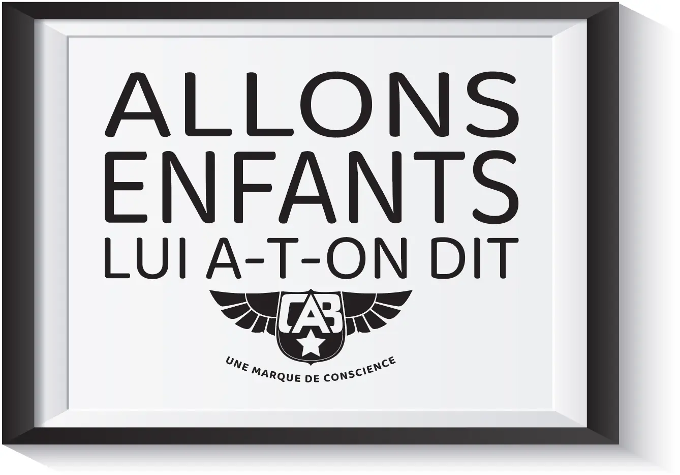 Allons enfants lui a-t-on dit