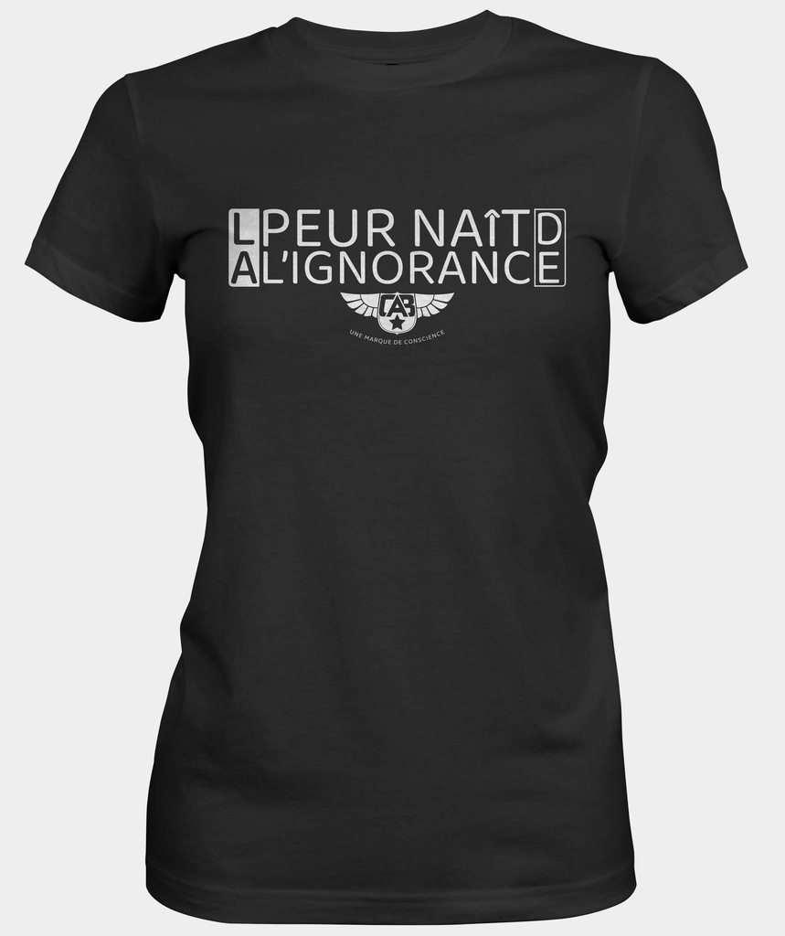 La peur naît de l'ignorance.